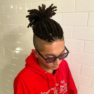 ミディアム カラー パーマ ヘアアレンジ メンズ キッズ ネイル マツエク・マツパ 中元 淳のヘアスタイル