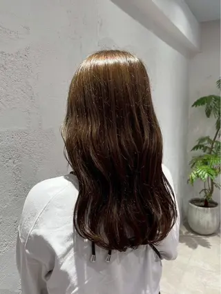 ロング 艶カラー/ ストレート/くるみのヘアスタイル