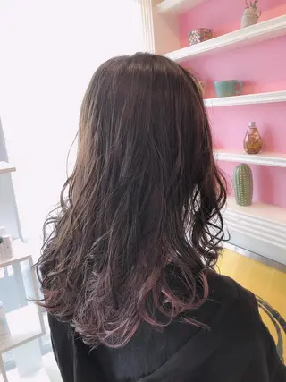 セミロング カラー 浦山 和之のヘアスタイル