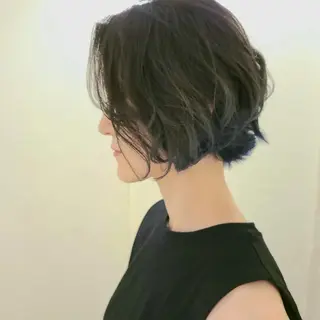 ミディアム 奈良 慎司のヘアスタイル