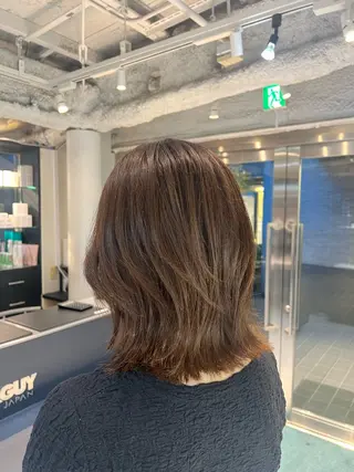 ミディアム ハッタ ミクのヘアスタイル