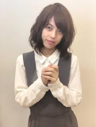 ショート カラー パーマ ディレクター ノナカのヘアスタイル