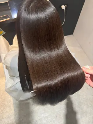 ロング 髪質改善カラーと縮毛矯正/Vel(ベル)新宿店所属・ショート、ボブ特化 似合わせカット美容師のヘアスタイル