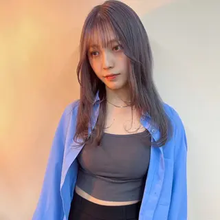 セミロング カラー ハイトーン/心斎橋/ honomiのヘアスタイル