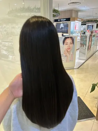 ロング パーマ 艶質改善/縮毛矯正 ササキナツミのヘアスタイル