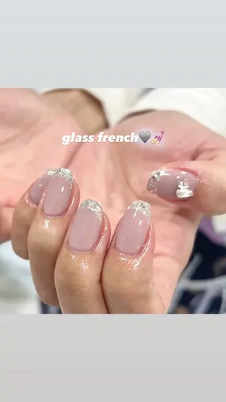 ネイル 🎀チーク/ちゅるん 🫧chisa🎀のネイルデザイン