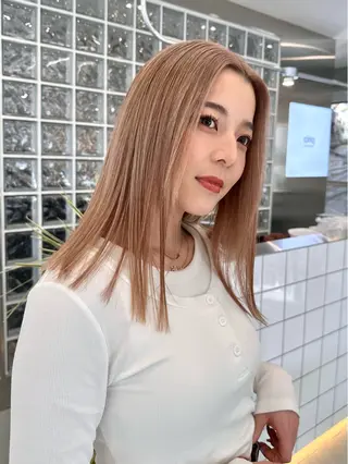 ミディアム Cinq所属・ハイライト🌟/ ボブ/豊田のヘアスタイル