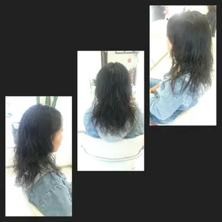 ロング パーマ キンジョウ エナミのヘアスタイル