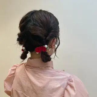 ミディアム レイヤー/ハイトーン 🫧‪Erikaのヘアスタイル