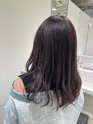 セミロング カラー 【暖色カラー特化】 中山由梨のヘアスタイル