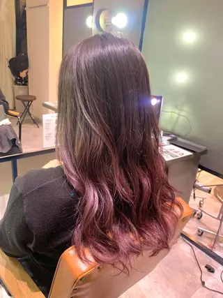 ロング カラー 酸性ストレート/ブリ ーチなし/中村 匠のヘアスタイル