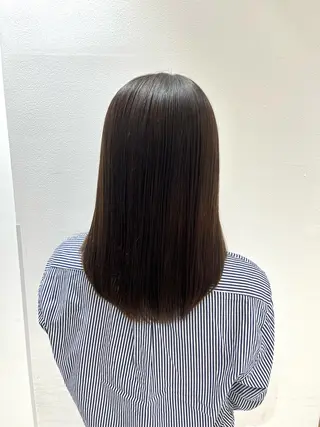 セミロング パーマ 《艶髪縮毛矯正》 かのん☽⑅ ˖のヘアスタイル