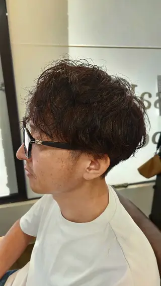 パーマ 🫟メンズパーマ地域 最安値🫟✂藤原のヘアスタイル