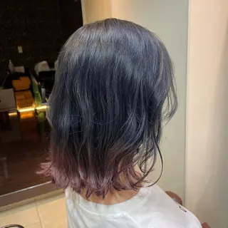 ミディアム カラー 西村 亜弥のヘアスタイル