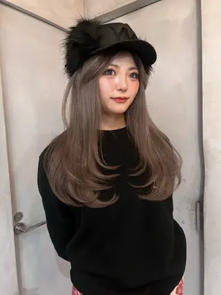 ロング 韓国girly♡ / レイヤーカットのヘアスタイル