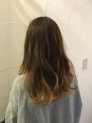 セミロング カラー gite カワムラナオキのヘアスタイル