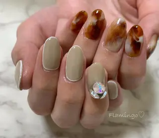 ネイル 40代からの爪を守る ×ケア重視サロン♡のネイルデザイン