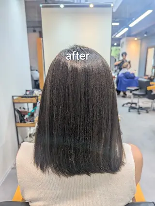 ミディアム スパニスト 中川のヘアスタイル