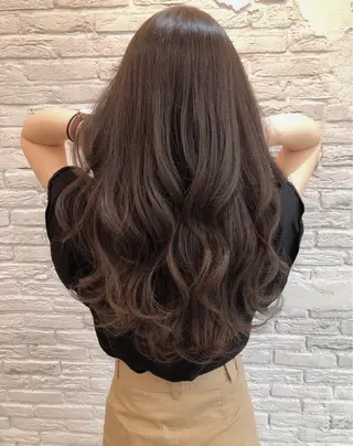 ロング カラー ヘアアレンジ LaNA 佐藤なおのヘアスタイル