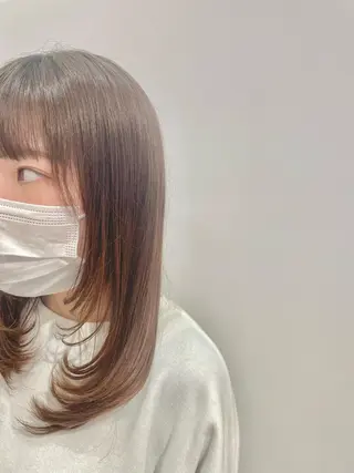 セミロング カラー ufu所属・🫧KOWATA KASUMI🫧のヘアスタイル