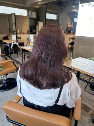 ロング カラー 韓国レイヤー・ボブ/ 暖色⭐️優香⭐️のヘアスタイル