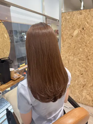 ロング カラー ブリーチなし ダブルカラー三國雅矢のヘアスタイル