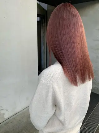 セミロング カラー ブリーチ/アレンジ 天満/chihiroのヘアスタイル