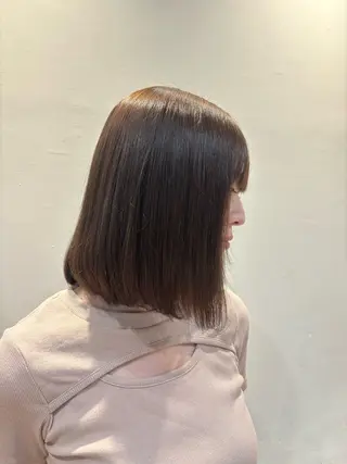ミディアム カラー ☆トリートメント/ カラー☆ risaのヘアスタイル