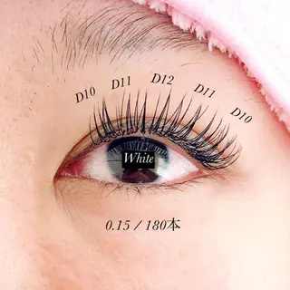 マツエク・マツパ White/マツエク /まつパ/耳つぼのマツエク・マツパデザイン