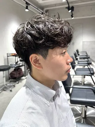 ショート パーマ メンズ スパイキーショート パーマ🔥ritaのヘアスタイル