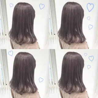 セミロング カラー 韓国ヘア得意❤︎森澤 悠佳のヘアスタイル