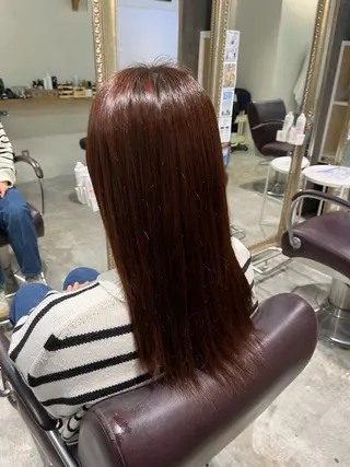 ロング カラー フェザーパーマ🌙 毛流れ yuzukiのヘアスタイル