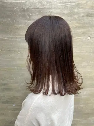 ミディアム カラー 暗髪/艶髪/Ono .のヘアスタイル