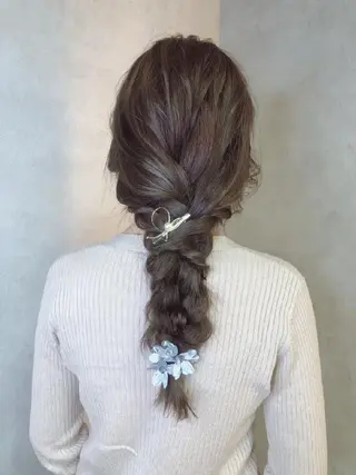 ヘアアレンジ ロング RIENS♡xrea 山本優舞のヘアスタイル