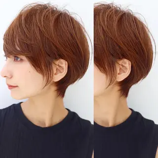 ショート カラー LucksiMie 銀座店所属・【韓国　レイヤー 髪質改善✨】かずのヘアスタイル
