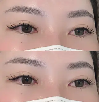 マツエク・マツパ 透明感カラー🎀／ マツエクのヘアスタイル