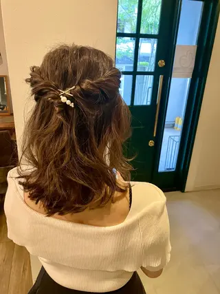 ロング 清水 美香のヘアスタイル