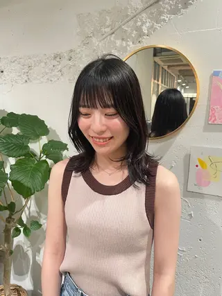 ミディアム yearn所属・naho✂︎bob/ layerのヘアスタイル