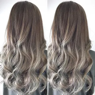 セミロング カラー 菊池 遼/透明感 /韓国レイヤー/艶感のヘアスタイル