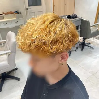 パーマ メンズ 佐々木 悠莉のヘアスタイル