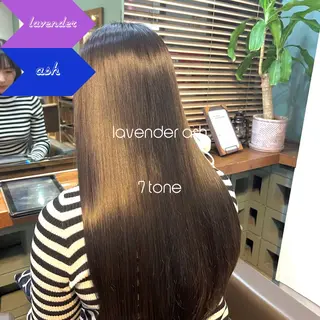 ロング カラー 髪質改善/美髪矯正/ ハッシュカット/韓国のヘアスタイル