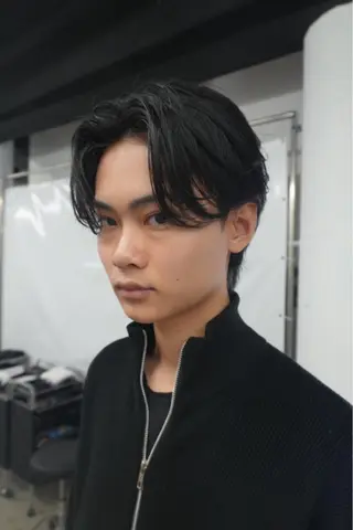 ミディアム メンズ 【pia】 江田岳斗のヘアスタイル