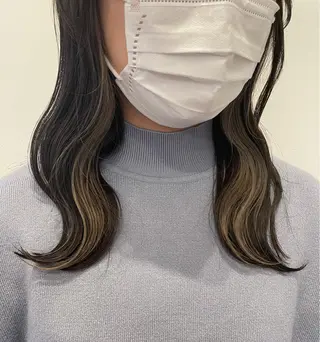 ミディアム カラー カノエ 乃木店のヘアスタイル
