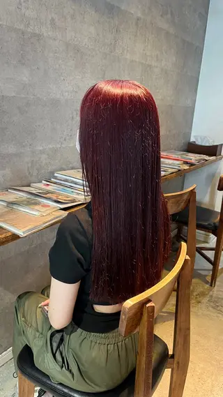 カラー the OSCAR所属・韓国ヘアスタイリスト Harukaのヘアスタイル