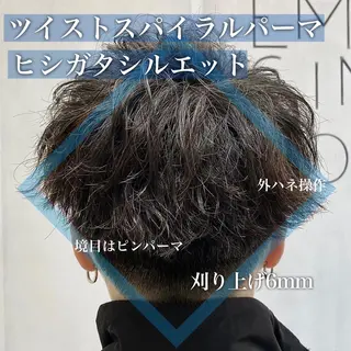 ショート パーマ メンズ 🟢NEGi🟣 🫧髪質改善のヘアスタイル