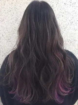 ロング カラー パーマ ヘアアレンジ ✨ハイクオリティ✨ 山本香也のヘアスタイル