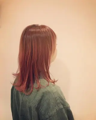 ミディアム カラー すみとも るなのヘアスタイル