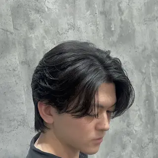 ミディアム カラー パーマ メンズ 🦄カイ/メンズ 韓国ヘア/メイク🦄のヘアスタイル