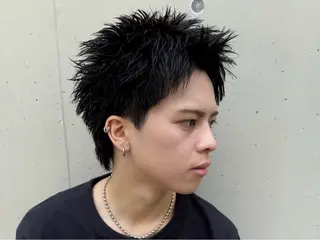ショート カラー パーマ メンズ 亀井隆汰/メンズ専門 パーマ特化美容師のヘアスタイル
