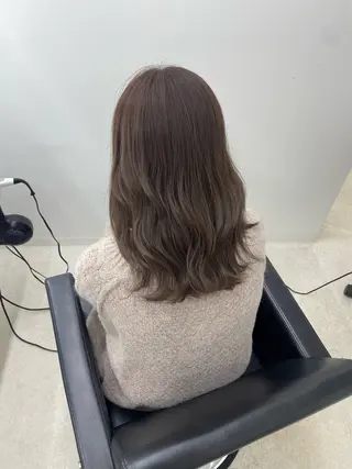 セミロング カラー 冨木 雄斗のヘアスタイル